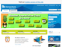 Tablet Screenshot of diamondnorthcu.com